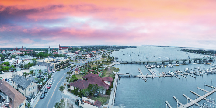 St Augustine from Drone